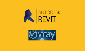 Logo Autodesk Revit y V-ray